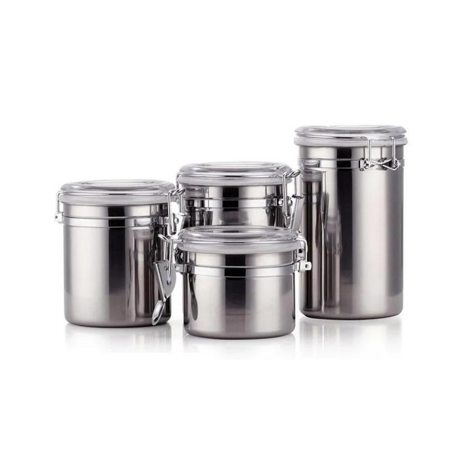 Sugar Scrub Coffee - 1Pcs Edelstahl Haushalt Lebensmittel Lagerung Container