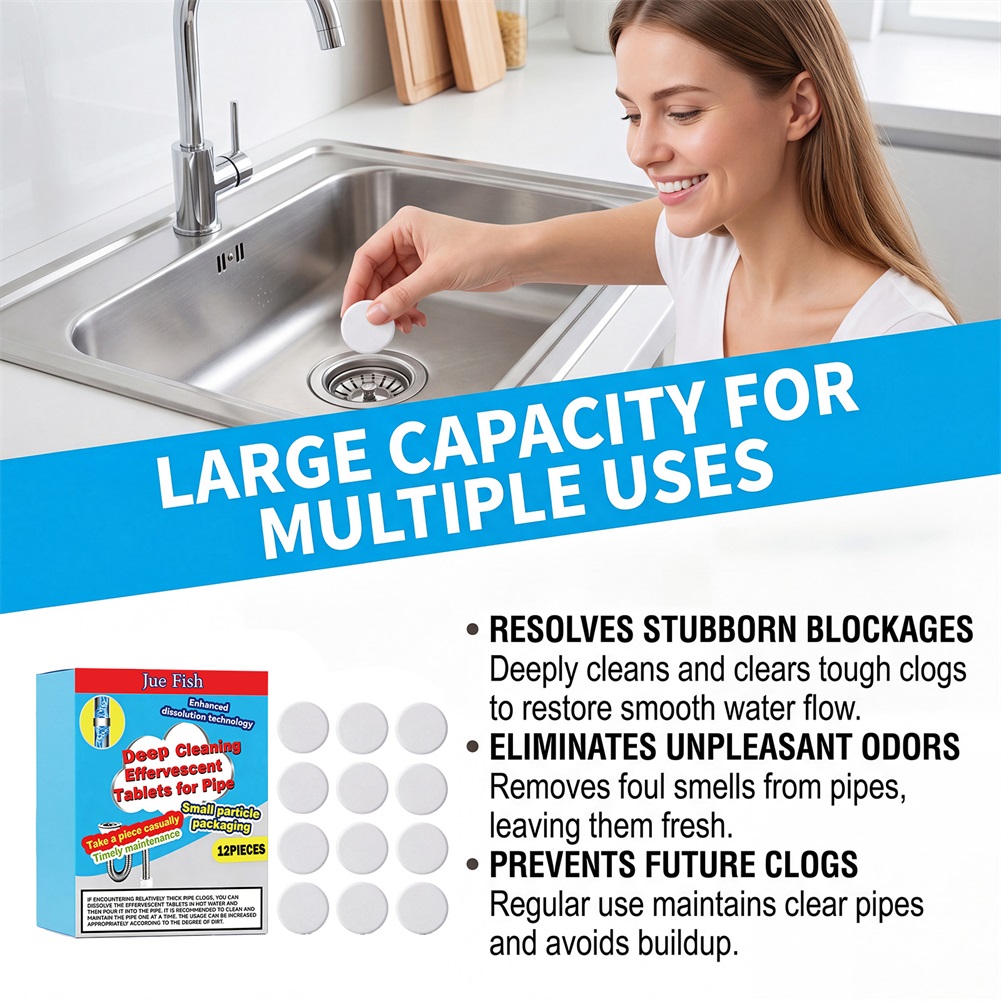 Shower Steamer Tablet - Brausetabletten zur Rohrleitungsreinigung, Tabletten zum Entfernen