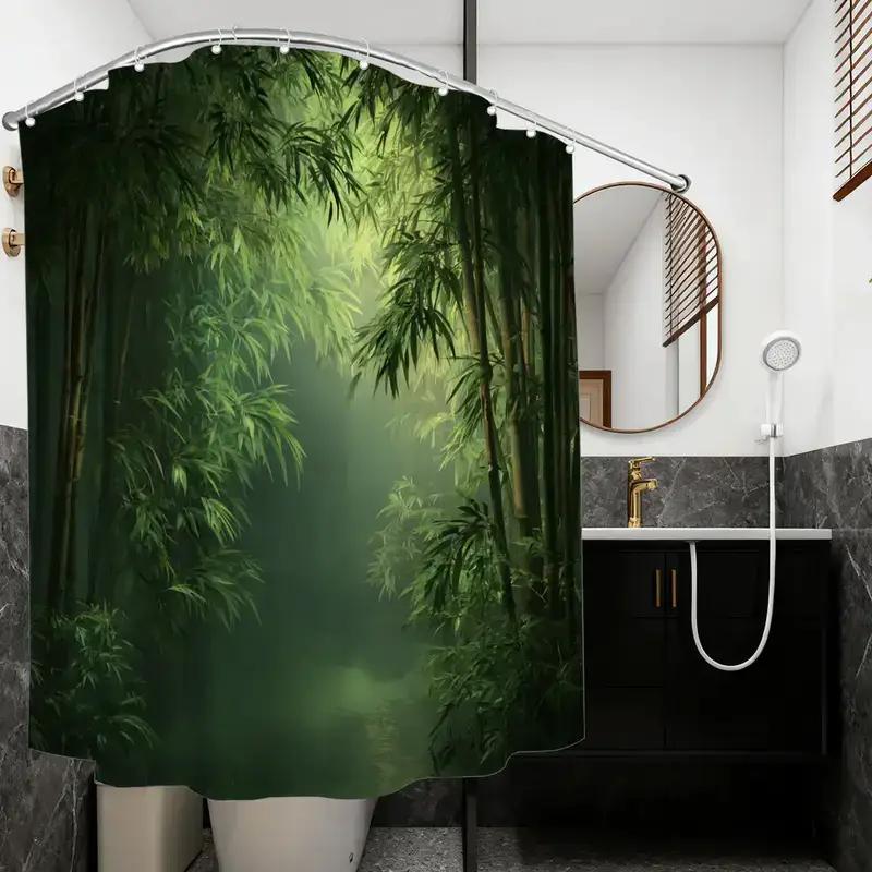 Badezimmer-Duschvorhang mit Ba – Spa Wellness Nature Bewertung und Preis